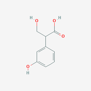 molecular formula C9H10O4 B1261112 间羟基苯基丙烯酸 