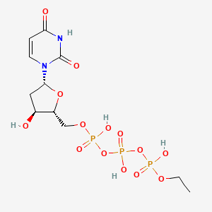 molecular formula C11H19N2O14P3 B1261113 ethyl-dUTP 