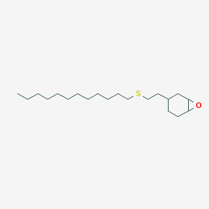 molecular formula C20H38OS B12611132 3-[2-(Dodecylsulfanyl)ethyl]-7-oxabicyclo[4.1.0]heptane CAS No. 918647-73-1