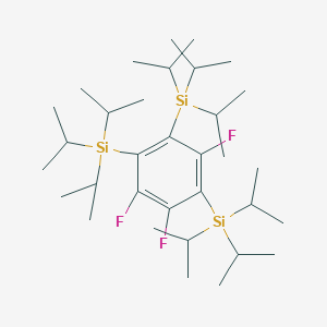 Silane, (3,5,6-trifluoro-1,2,4-benzenetriyl)tris[tris(1-methylethyl)-