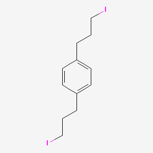 molecular formula C12H16I2 B12611165 1,4-Bis(3-iodopropyl)benzene CAS No. 650604-04-9