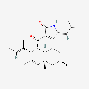 3-[[(1R)-2beta-[(E)-1-Methyl-1-propenyl]-3,4aalpha,6beta-trimethyl-1,2,4a,5,6,7,8,8abeta-octahydronaphthalene-1beta-yl]carbonyl]-5-[(Z)-2-methylpropylidene]-1H-pyrrole-2(5H)-one