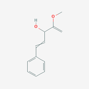 molecular formula C12H14O2 B12611180 4-Methoxy-1-phenylpenta-1,4-dien-3-ol CAS No. 918944-52-2