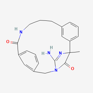 3,5,13-Triazatetracyclo[15.3.1.12,5.17,11]tricosa-1(21),3,7,9,11(22),17,19-heptaene-12,23-dione, 4-amino-2-methyl-