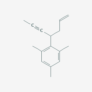 2-(Hept-1-en-5-yn-4-yl)-1,3,5-trimethylbenzene