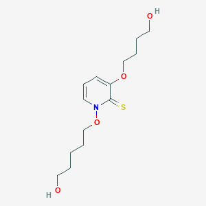 3-(4-Hydroxybutoxy)-1-[(5-hydroxypentyl)oxy]pyridine-2(1H)-thione