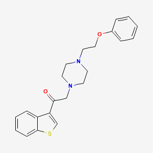 1-(1-Benzothiophen-3-yl)-2-[4-(2-phenoxyethyl)piperazin-1-yl]ethan-1-one