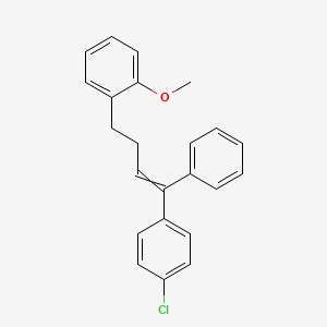 1-[4-(4-Chlorophenyl)-4-phenylbut-3-en-1-yl]-2-methoxybenzene