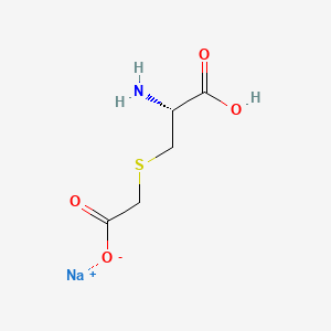 molecular formula C5H8NNaO4S B1261122 L-Cysteine, S-(carboxymethyl)-, monosodium salt CAS No. 49673-84-9