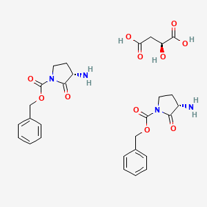 benzyl (3S)-3-amino-2-oxopyrrolidine-1-carboxylate;(2S)-2-hydroxybutanedioic acid