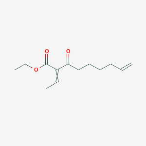 Ethyl 2-ethylidene-3-oxonon-8-enoate