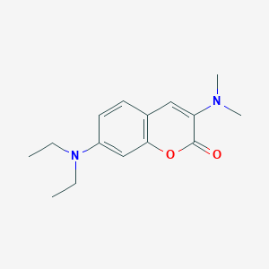 7-(Diethylamino)-3-(dimethylamino)-2H-1-benzopyran-2-one