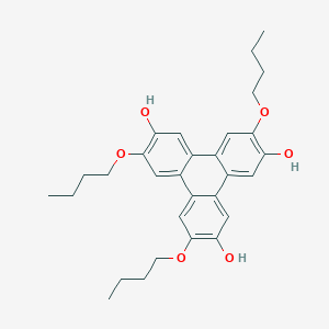 molecular formula C30H36O6 B12611274 3,7,10-Tributoxytriphenylene-2,6,11-triol CAS No. 906663-84-1