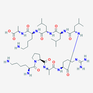 L-Lysyl-L-prolyl-L-alanyl-N~5~-(diaminomethylidene)-L-ornithyl-L-leucyl-L-leucyl-L-leucyl-L-lysyl-L-alanine