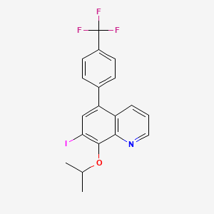 7-Iodo-8-[(propan-2-yl)oxy]-5-[4-(trifluoromethyl)phenyl]quinoline