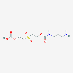 2-(2-{[(3-Aminopropyl)carbamoyl]oxy}ethanesulfonyl)ethyl hydrogen carbonate