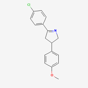 5-(4-Chlorophenyl)-3-(4-methoxyphenyl)-3,4-dihydro-2H-pyrrole