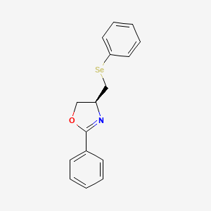 (4S)-2-Phenyl-4-[(phenylselanyl)methyl]-4,5-dihydro-1,3-oxazole