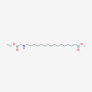 molecular formula C21H41NO4 B12611373 Methyl 16-[(2-ethoxy-2-oxoethyl)amino]hexadecanoate CAS No. 908859-29-0