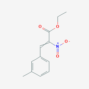 molecular formula C12H13NO4 B12611391 Ethyl 3-(3-methylphenyl)-2-nitroprop-2-enoate CAS No. 918937-14-1