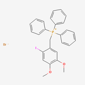 molecular formula C27H25BrIO2P B12611416 [(2-Iodo-4,5-dimethoxyphenyl)methyl](triphenyl)phosphanium bromide CAS No. 890136-66-0