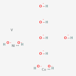 molecular formula CoH9NiO9V-5 B12611418 cobalt(2+);nickel(2+);vanadium;nonahydroxide CAS No. 919285-68-0