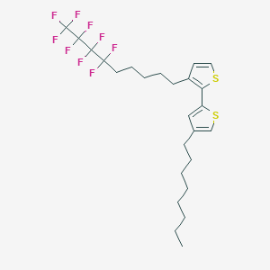 molecular formula C25H31F9S2 B12611440 3-(6,6,7,7,8,8,9,9,9-Nonafluorononyl)-4'-octyl-2,2'-bithiophene CAS No. 919079-95-1