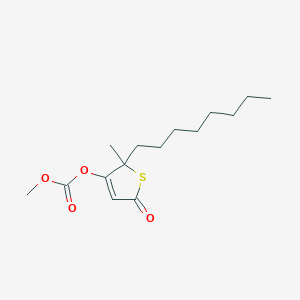 Carbonic acid, 2,5-dihydro-2-methyl-2-octyl-5-oxo-3-thienyl methyl ester