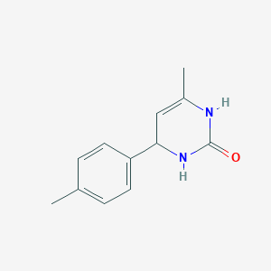 molecular formula C12H14N2O B12611463 6-Methyl-4-(4-methylphenyl)-3,4-dihydropyrimidin-2(1H)-one CAS No. 879628-46-3