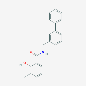 N-[([1,1'-Biphenyl]-3-yl)methyl]-2-hydroxy-3-methylbenzamide