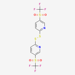 2,2'-Disulfanediylbis[5-(trifluoromethanesulfonyl)pyridine]