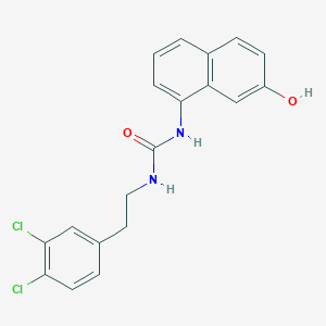 molecular formula C19H16Cl2N2O2 B12611491 1-[2-(3,4-Dichlorophenyl)ethyl]-3-(7-hydroxynaphthalen-1-yl)urea CAS No. 648420-23-9