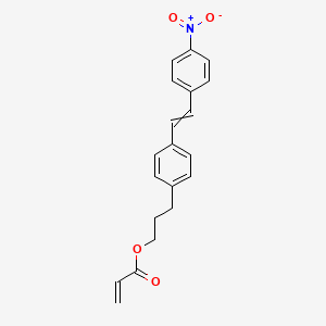 3-{4-[2-(4-Nitrophenyl)ethenyl]phenyl}propyl prop-2-enoate