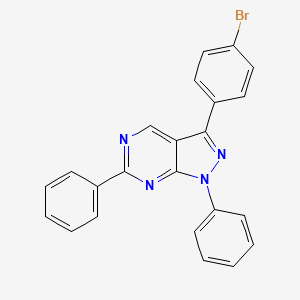 3-(4-Bromophenyl)-1,6-diphenyl-1H-pyrazolo[3,4-d]pyrimidine