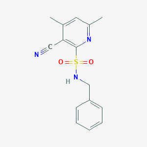 2-Pyridinesulfonamide, 3-cyano-4,6-dimethyl-N-(phenylmethyl)-