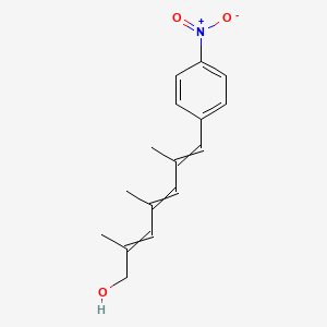 2,4,6-Trimethyl-7-(4-nitrophenyl)hepta-2,4,6-trien-1-ol