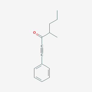 4-Methyl-1-phenylhept-1-YN-3-one