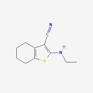 2-(Ethylamino)-4,5,6,7-tetrahydro-1-benzothiophene-3-carbonitrile