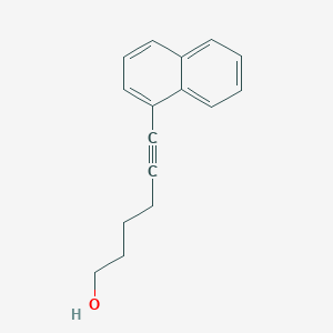 molecular formula C16H16O B12611569 6-(Naphthalen-1-YL)hex-5-YN-1-OL CAS No. 917894-58-7