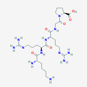 L-Lysyl-N~5~-(diaminomethylidene)-L-ornithyl-N~5~-(diaminomethylidene)-L-ornithylglycyl-L-proline