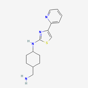 N-[4-(Aminomethyl)cyclohexyl]-4-(pyridin-2-yl)-1,3-thiazol-2-amine