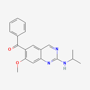 {7-Methoxy-2-[(propan-2-yl)amino]quinazolin-6-yl}(phenyl)methanone