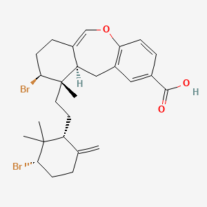 molecular formula C27H34Br2O3 B1261163 卡洛菲科酸E 