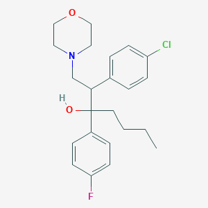 molecular formula C23H29ClFNO2 B1261164 2-(4-氯苯基)-3-(4-氟苯基)-1-(4-吗啉基)-3-庚醇 