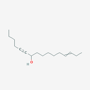 Hexadec-13-en-5-yn-7-ol
