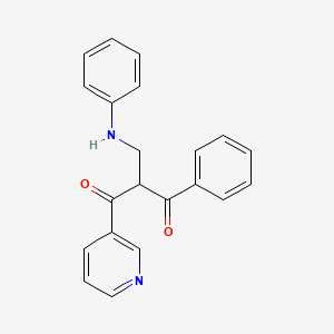 2-(Anilinomethyl)-1-phenyl-3-(pyridin-3-yl)propane-1,3-dione