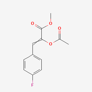 Methyl 2-(acetyloxy)-3-(4-fluorophenyl)prop-2-enoate