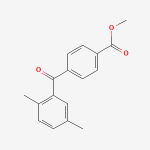 molecular formula C17H16O3 B12611676 Methyl 4-(2,5-dimethylbenzoyl)benzoate CAS No. 649756-98-9