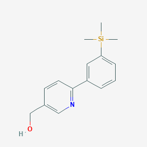 (6-[3-(Trimethylsilyl)phenyl]pyridin-3-YL)methanol