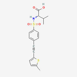 N-{4-[(5-Methylthiophen-2-yl)ethynyl]benzene-1-sulfonyl}-L-valine